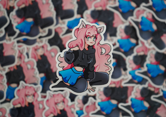 Cat-girl Sticker