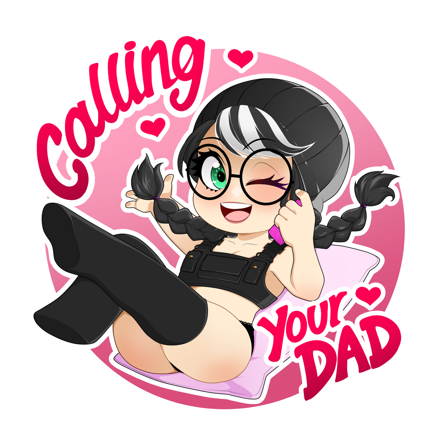 Calling your Dad Sticker